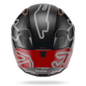 Casca Moto Full-Face X-804 RS Ultra Carbon SBK 360 Red/Black/Gold, 4