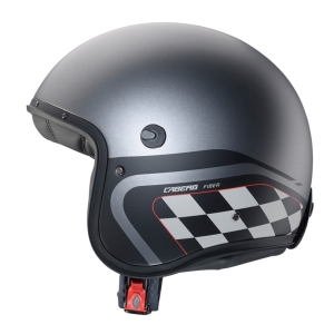 Casca open face (jet) Caberg model Freeride X Daytona O9 matt gun (titanium)/negru/alb mat (fibra de sticla) - Matt gun (titanium)/negru/alb mat , M (57/58cm), 3