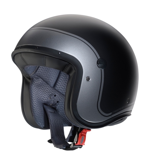 Casca open face (jet) Caberg model Freeride X Imola D5 negru/gun metal (titanium) mat (fibra de sticla) - Negru/gun metal (titanium) mat , XS (53/54cm), 2