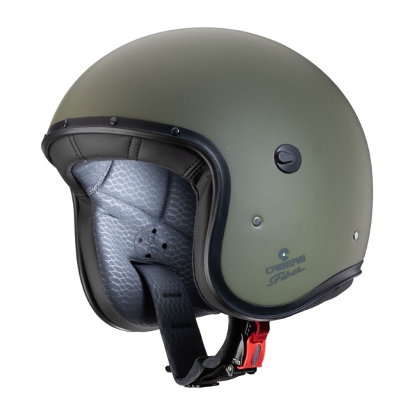 Casca open face (jet) Caberg model Freeride X 29 verde military mat (fibra de sticla) - Verde military , XL (61/62cm), 2