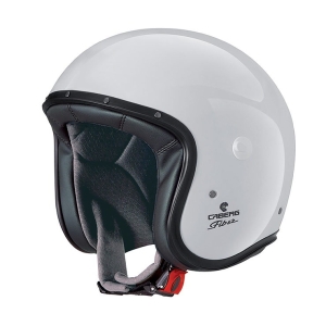Casca open face (jet) Caberg model Freeride X A1 alb lucios (fibra de sticla) - Alb lucios , L (59/60cm)