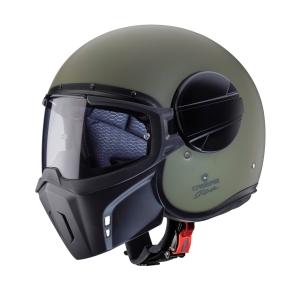 Casca Caberg model Ghost X 29 verde military mat - fibra de sticla - omologare noua ECE 22.06 - Verde Military mat , L (59/60cm)