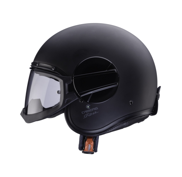 Casca Caberg model Ghost X 17 negru mat - fibra de sticla - omologare noua ECE 22.06 - Negru mat , M (57/58cm), 2