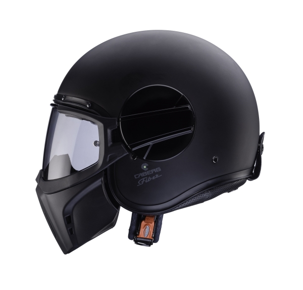 Casca Caberg model Ghost X 17 negru mat - fibra de sticla - omologare noua ECE 22.06 - Negru mat , M (57/58cm), 5