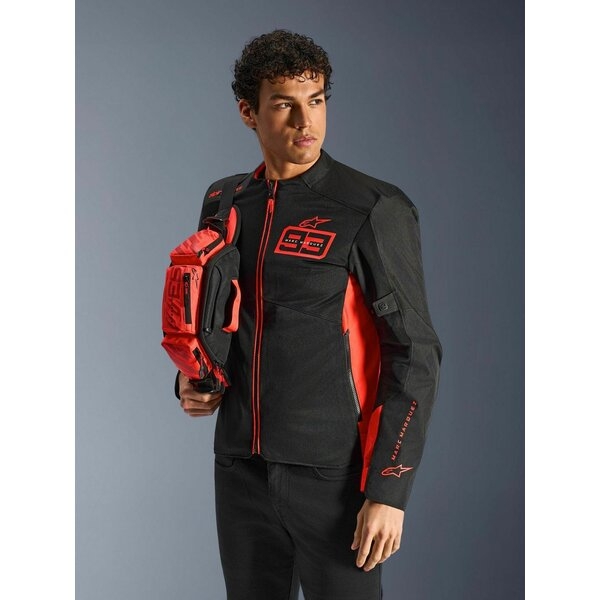 Borseta pentru talie ALPINESTARS MM93 WAIST BAG Negru/Rosu fluo, 2