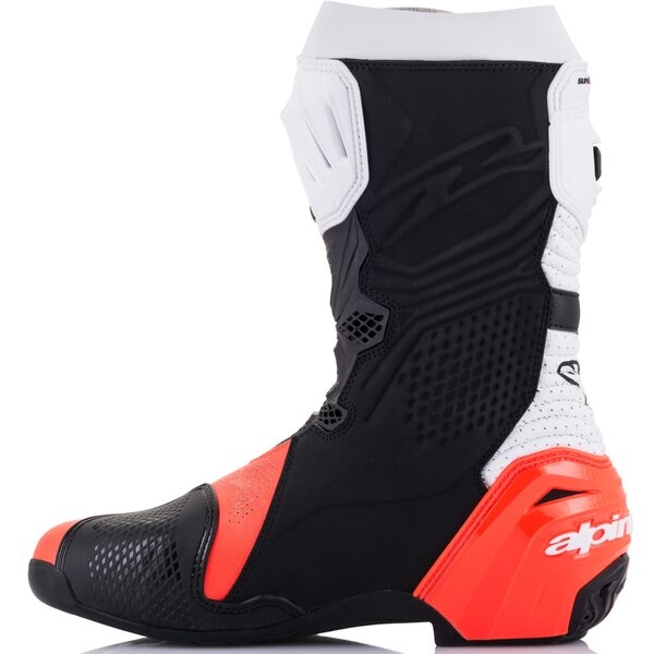 Cizme moto race ALPINESTARS SUPERTECH R VENTED 45 Alb/Gri/Negru, 16