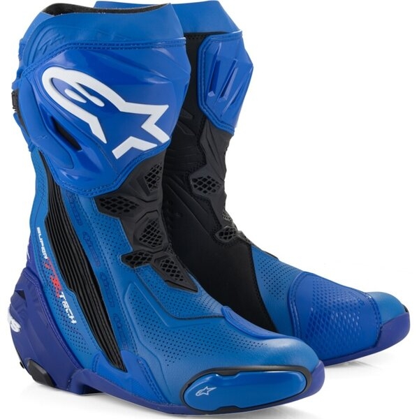 Cizme moto race ALPINESTARS SUPERTECH R VENTED 45 Alb/Gri/Negru, 22