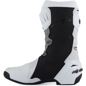 Cizme moto race ALPINESTARS SUPERTECH R VENTED 45 Alb/Gri/Negru, 4
