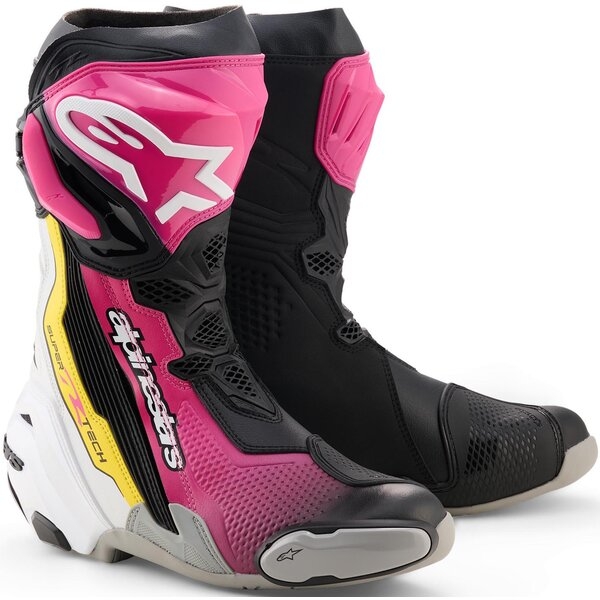 Cizme moto race ALPINESTARS SUPERTECH R 45 Galben fluo/Negru, 13