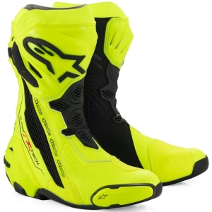 Cizme moto race ALPINESTARS SUPERTECH R 45 Galben fluo/Negru, 17