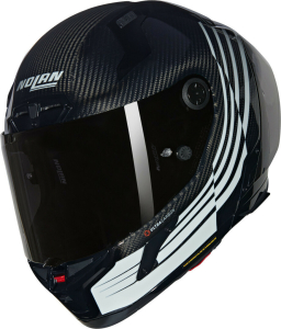 Full-Face Moto Helmet X-804 RS Ultra Carbon Ala 344 Black/White Glossy, 4