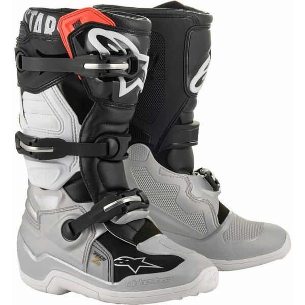 Cizme cross-enduro copii ALPINESTARS TECH 7S YOUTH 38 Galben fluo/Negru, 7