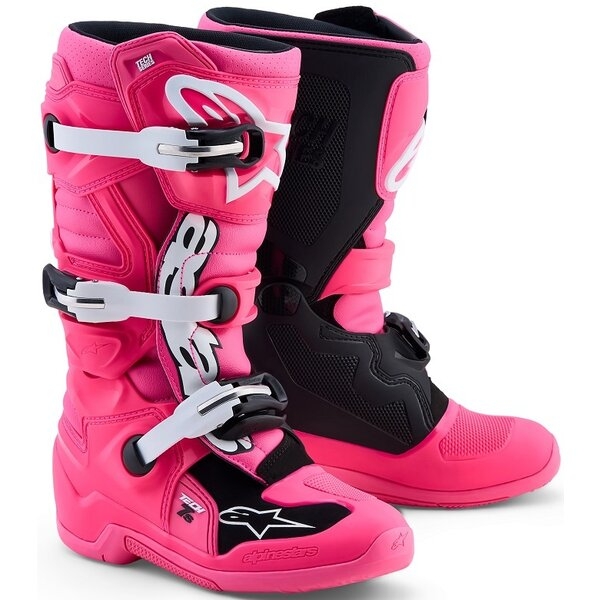 Cizme cross-enduro copii ALPINESTARS TECH 7S YOUTH 38 Galben fluo/Negru, 8