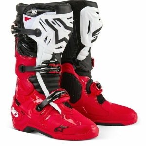 Cizme cross-enduro ALPINESTARS TECH 10 ENDURO 40.5 Gri/Rosu fluo, 7