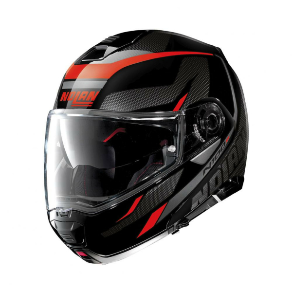 Casca Flip-Up N 100-5 Lumiere N-Com Negru Lucios