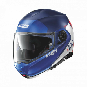 Casca Flip-Up N 100-5 Plus Distinctive N-Com Albastru