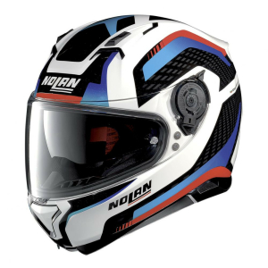 Casca Full-Face N 87 Arkad N-Com 040 Alb Lucios