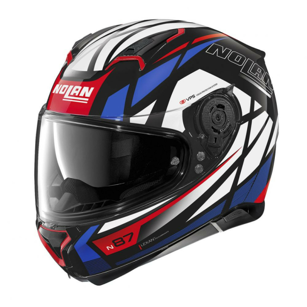 Casca Full-Face N 87 Originality N-Com 064 Albastru/Negru Lucios