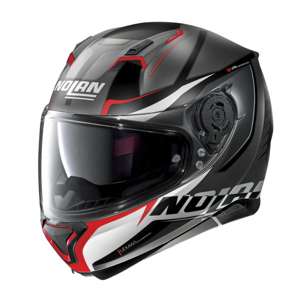 Casca Full-Face N 87 Miles N-Com 087 Gri/Rosu