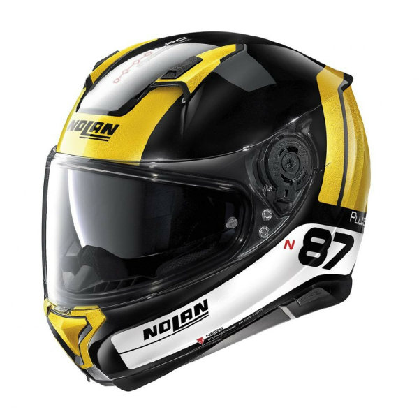 Casca Full-Face N 87 Plus Distinctive N-Com 027 Negru-Galben
