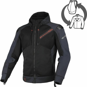 Geaca textil de vara MACNA BRERO Albastru/Negru XS, 10