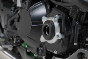 Protectie pentru carcasa motorului , negru argintiu Kawasaki Z900 models (16-) Sw-Motech