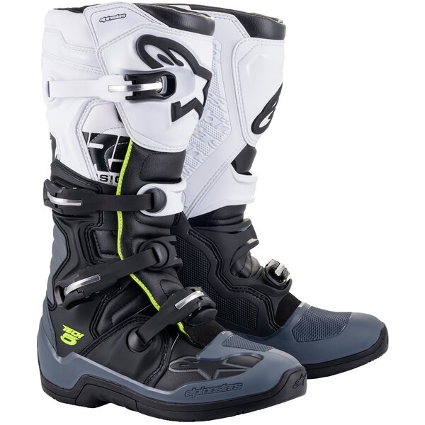 Cizme cross-enduro ALPINESTARS TECH 5 BOOT Albastru/Rosu/Alb 40.5, 17