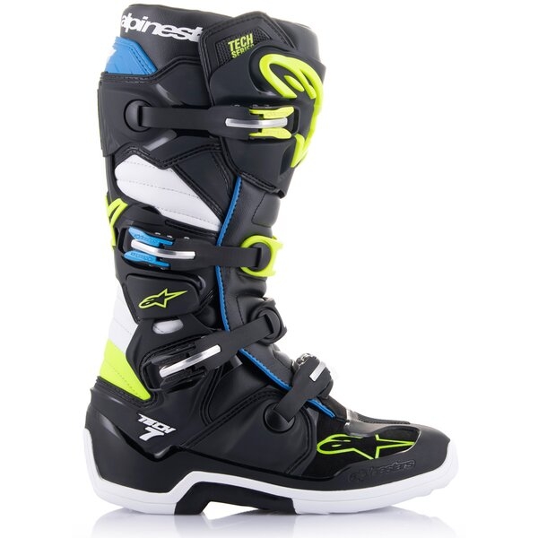 Cizme cross-enduro ALPINESTARS TECH 7 BOOT Negru/Portocaliu 38, 6
