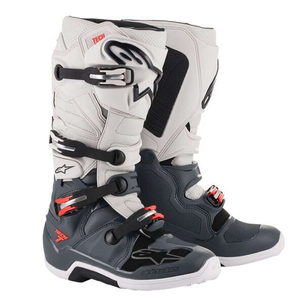 Cizme cross-enduro ALPINESTARS TECH 7 BOOT Negru/Portocaliu 38, 15