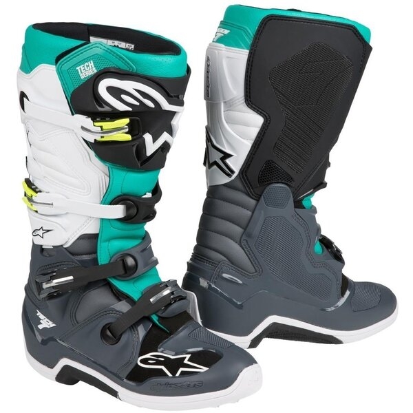 Cizme cross-enduro ALPINESTARS TECH 7 BOOT Negru/Portocaliu 38, 16