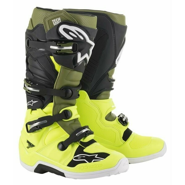 Cizme cross-enduro ALPINESTARS TECH 7 BOOT Negru/Portocaliu 38, 24