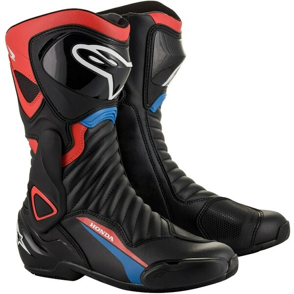 Cizme sport/touring Alpinestars SMX-6 V2 Honda Edition 43 Negru/Rosu/Albastru, 4