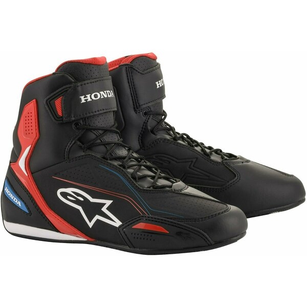 Ghete sport/touring Alpinestars Faster-3 Honda Edition 41 Negru/Rosu/Albastru, 8