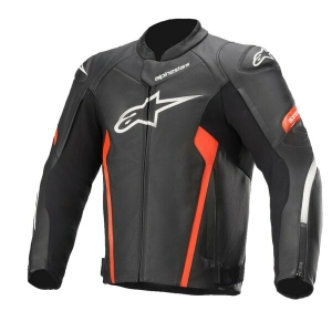 Geaca de piele Alpinestars FASTER V2 Negru 48, 3