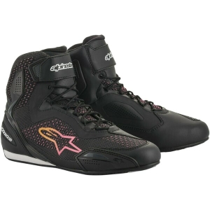 Ghete moto sport/touring Alpinestars Stella Faster-3 RIDEKNIT 36 Negru/Galben/Roz, 4