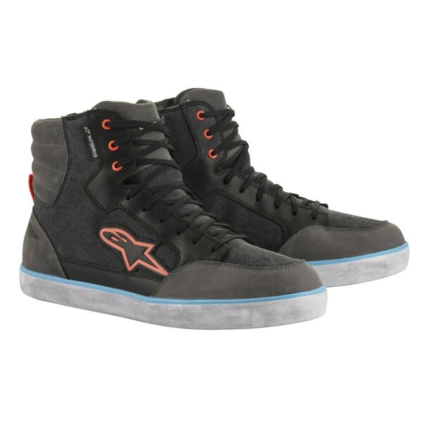 Ghete moto impermeabile Alpinestars J-6 CANVAS WP Negru/Antracit 38, 9