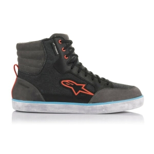 Ghete moto impermeabile Alpinestars J-6 CANVAS WP Negru/Antracit 38, 3