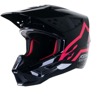 Casca cross-enduro Alpinestars Supertech S-M5 COMPASS XS Negru/Portocaliu, 3