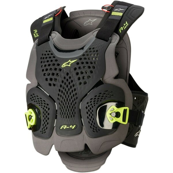 Armura Alpinestars A-4 MAX CHEST Negru/Antracit/Galben Fluo XS/S, 3