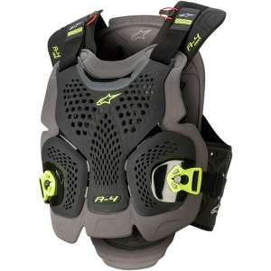 Armura Alpinestars A-4 MAX CHEST Negru/Antracit/Galben Fluo XS/S, 3