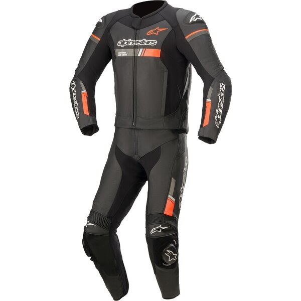 Combinezon de piele 2 piese Alpinestars Gp Force Chaser Negru/Alb 48, 3
