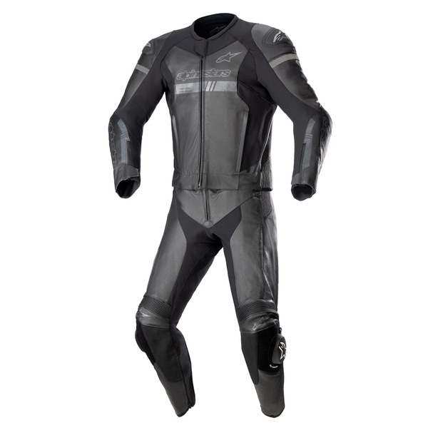 Combinezon de piele 2 piese Alpinestars Gp Force Chaser Negru/Alb 48, 6
