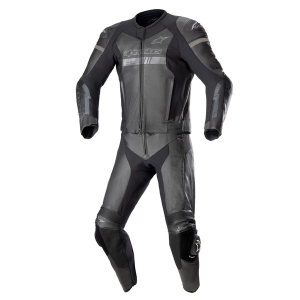 Combinezon de piele 2 piese Alpinestars Gp Force Chaser Negru/Alb 48, 6