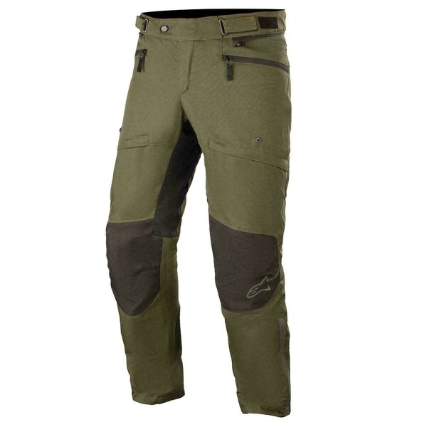 Pantaloni moto impermeabili Alpinestars AST-1 V2 WP L Negru/Verde, 5