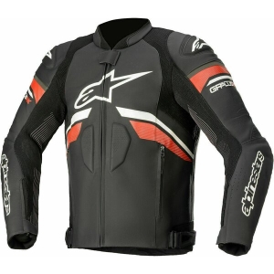 Geaca de piele Alpinestars GP PLUS R V3 RIDEKNIT 50 Negru/Alb/Rosu, 5