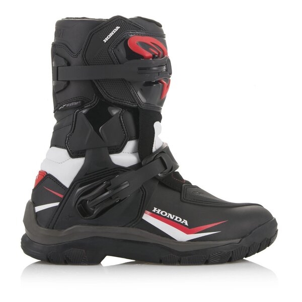 Cizme touring/adventure Alpinestars BELIZE Drystar HONDA Negru/Alb/Rosu 44.5, 2