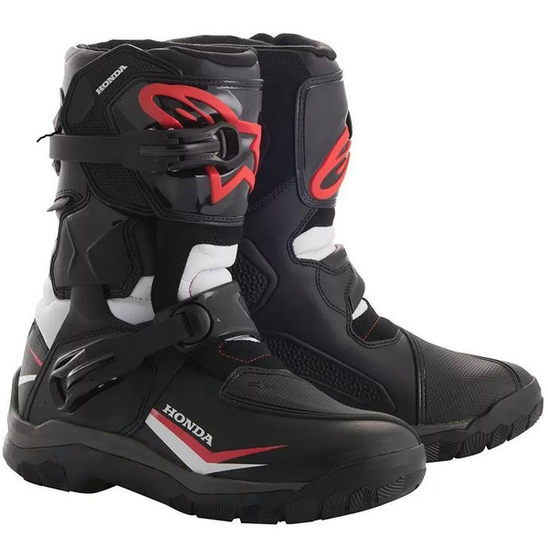Cizme touring/adventure Alpinestars BELIZE Drystar HONDA Negru/Alb/Rosu 44.5, 4