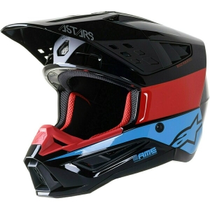 Casca cross-enduro Alpinestars Supertech S-M5 BOND S Negru/Argintiu/Galben, 6