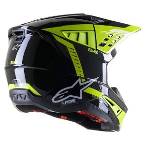 Casca cross-enduro Alpinestars Supertech S-M5 BEAM S Negru/Gri/Rosu, 3
