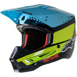 Casca cross-enduro Alpinestars Supertech S-M5 SPEED S Negru/Alb/Rosu, 4